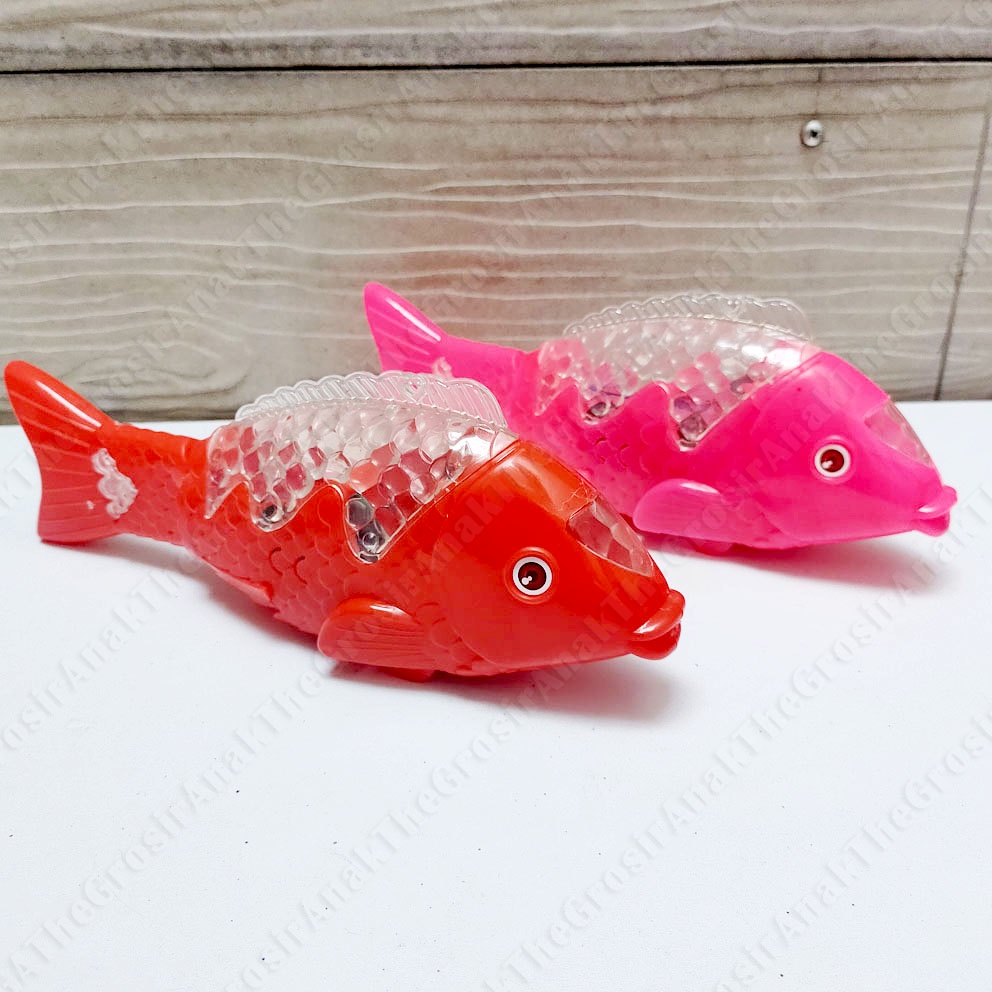 Ikan Lampu Musik Moving Fish Bisa Jalan