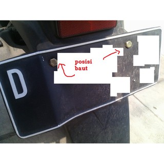 Baut Mur untuk plat nomor Motor standar atau sekrup skrup Baut Mur untuk plat nomor Motor standar atau sekrup skrup