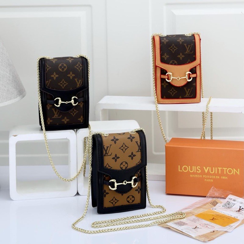 TAS LOUIS VUITTON PHONE BAG 9054 (WITH BOX)