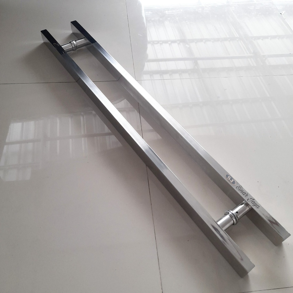 handle pintu baut tembus panjang 80cm pegangan pintu kotak minimalis gagang tarikan pintu stainless