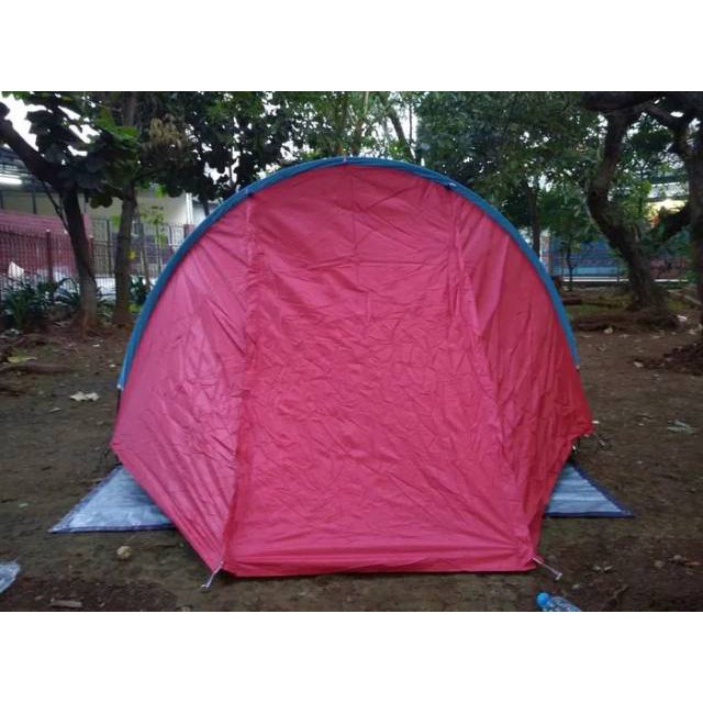 Tenda Dome 4/5 Orang Double Layer` 4P 5P Anti Air Waterproof Tent` Kemah Outdoor Camping Indoor