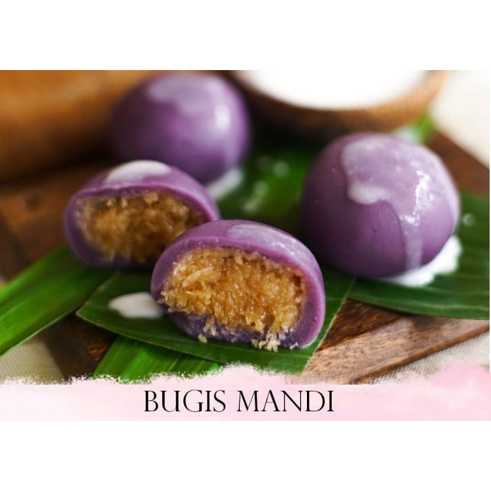 

Bugis Mandi Ubi Ungu isi 6 pcs + coconut milk sauce GOELA SEMOET BANDUNG BEST SELLER CAKE LAPIS BOLU