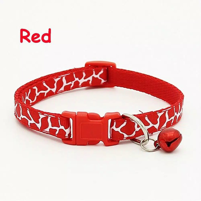 kalung anjing rantai hewan bell kucing dog collar Leophard