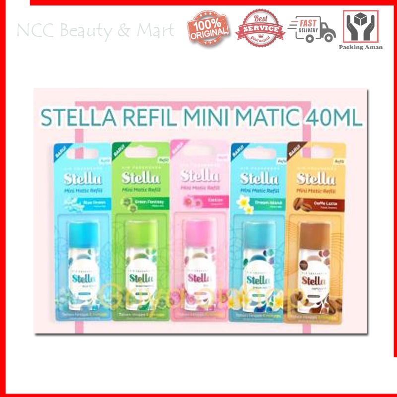 [REFILL] * NCC * Stella Mini Matic Isi Ulang Pengharum Ruangan - Ukuran 40 ml