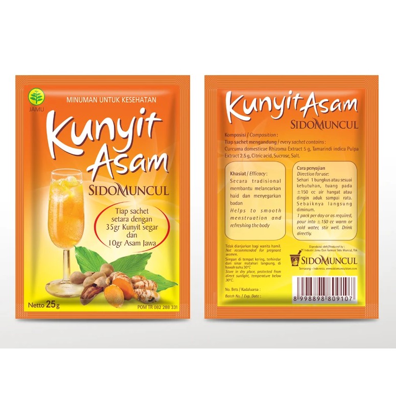 Jual Sidomuncul Kunyit Asam Sachet | Shopee Indonesia