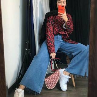 Boyfriend kulot jeans Celana Kulot Model High Waist