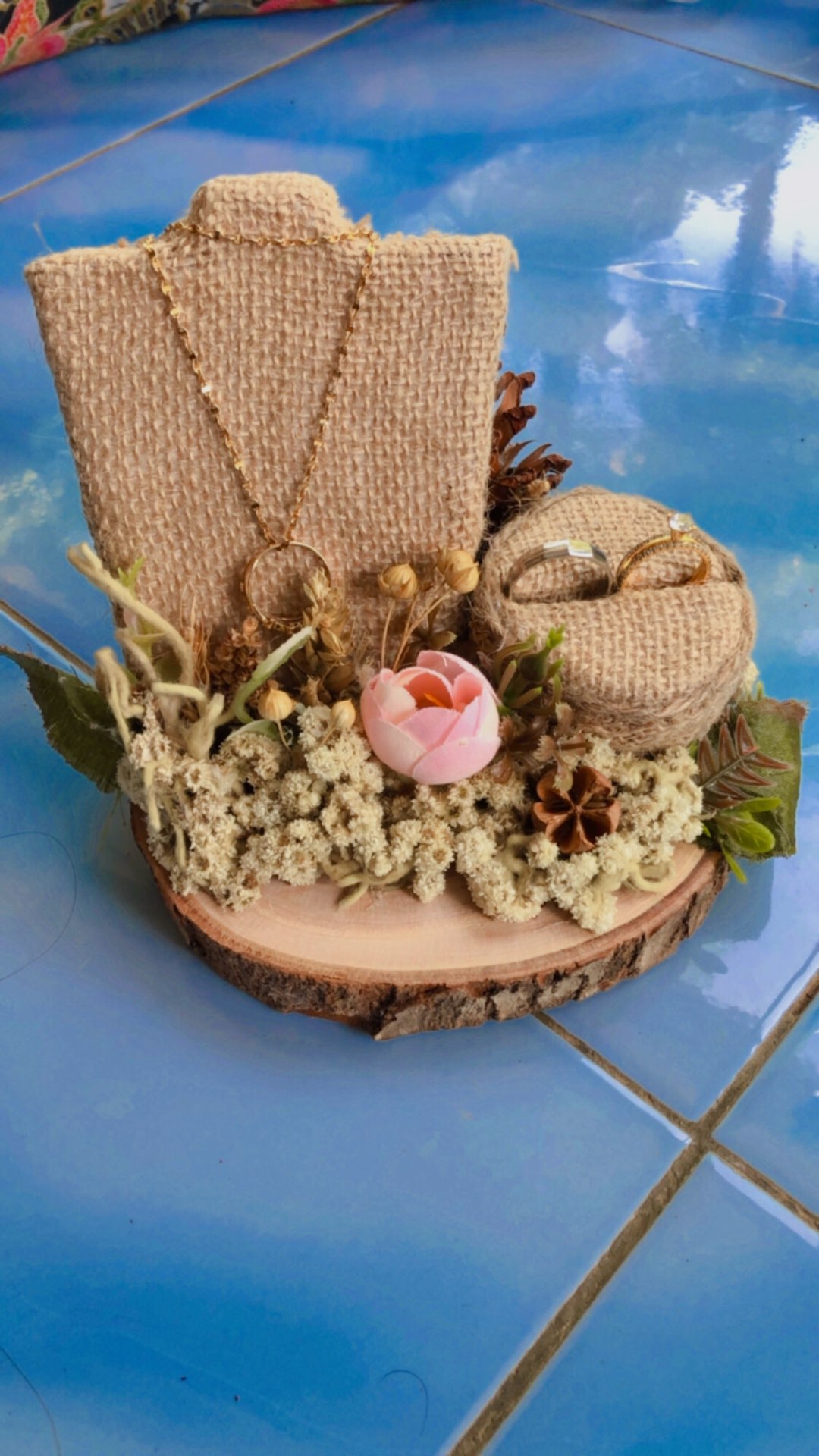 Tempat Mahar Rustic Kalung Cincin