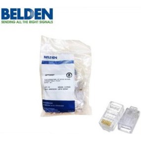 AP700007 | CONNECTOR RJ45 CAT 5 BELDEN AP700007 50 PCS ORIGINAL RESMI (TRANSPARANT)