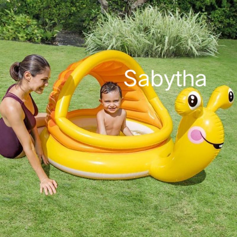Kolam 145cm 57124 Intex Lazy Snail Shade Baby Pool