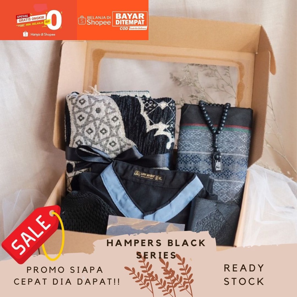Paket Eksklusif Black Kado Gift Box Hampers Cowok Pria Hadiah Ulang Tahun Wisuda Pacar Sahabatt E9J0