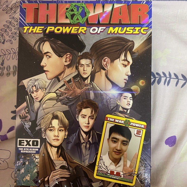 EXO THE WAR POWER fullset unsealed pc do & postcard sehun kai
