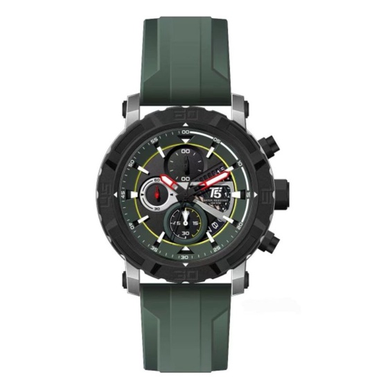 JAM TANGAN PRIA T5 H 3940 ORIGINAL CHRONOGRAPH TALI RUBBER TAHAN AIR TERBARU