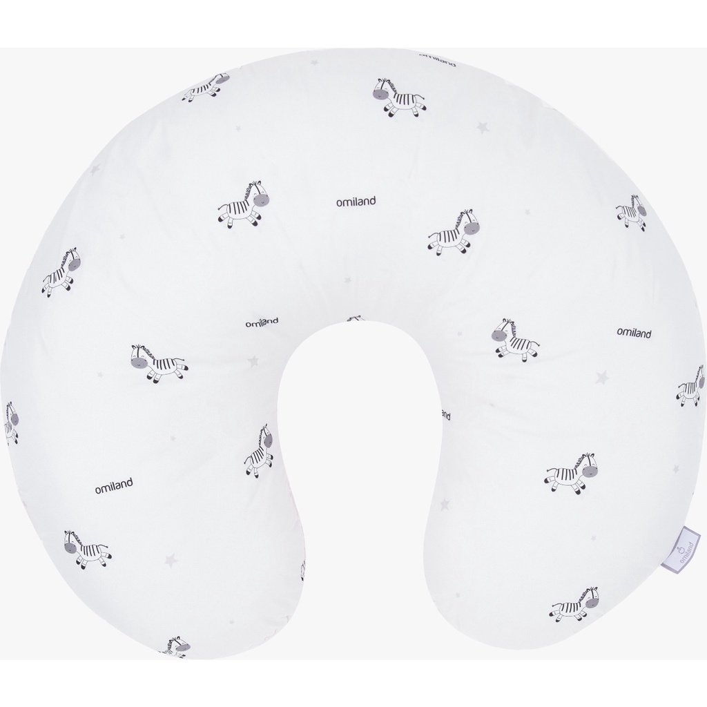 Omiland Nursing Pillow Bantal Menyusui + Free Bantal Lengan Peang Zebra Series - OB 31211-2