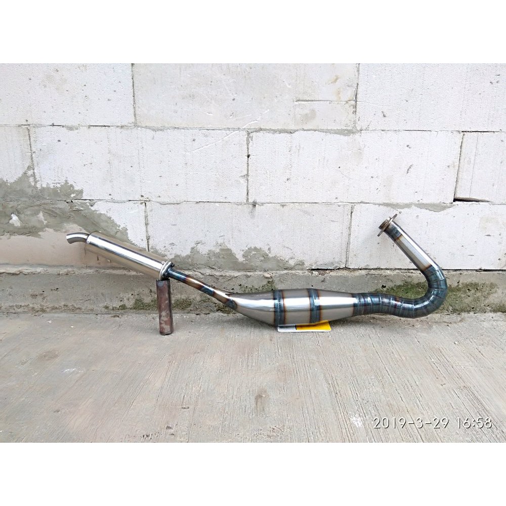knalpot kolong yamaha rxz model leher landai