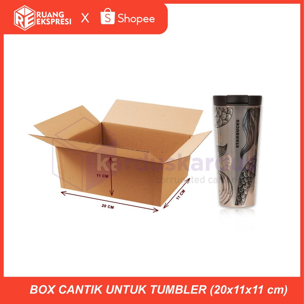 

BOX KARDUS BUNGKUS KADO UNTUK TUMBLER 20 x 11 x 11 CM