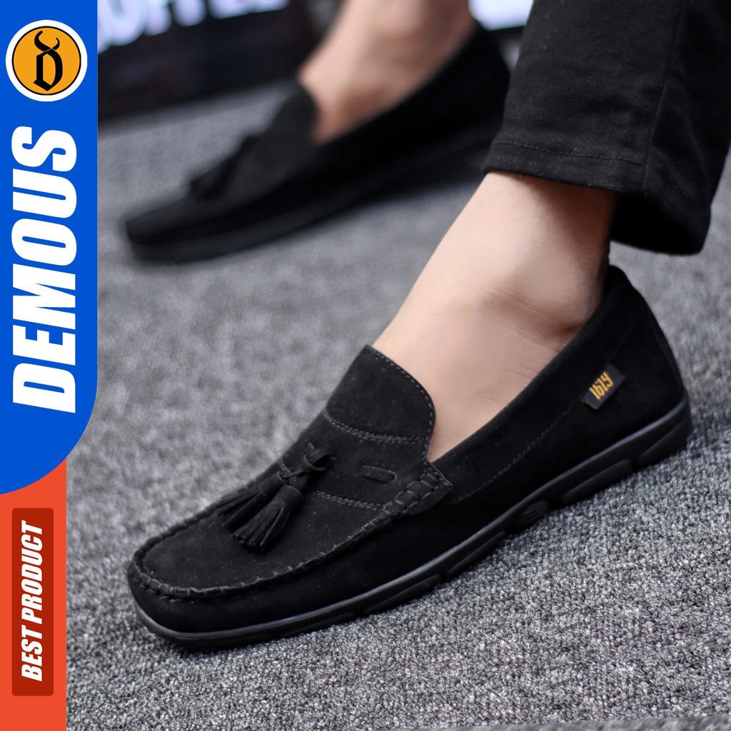 DEMOUS Marioz - Sepatu Slip On Pria Casual Original