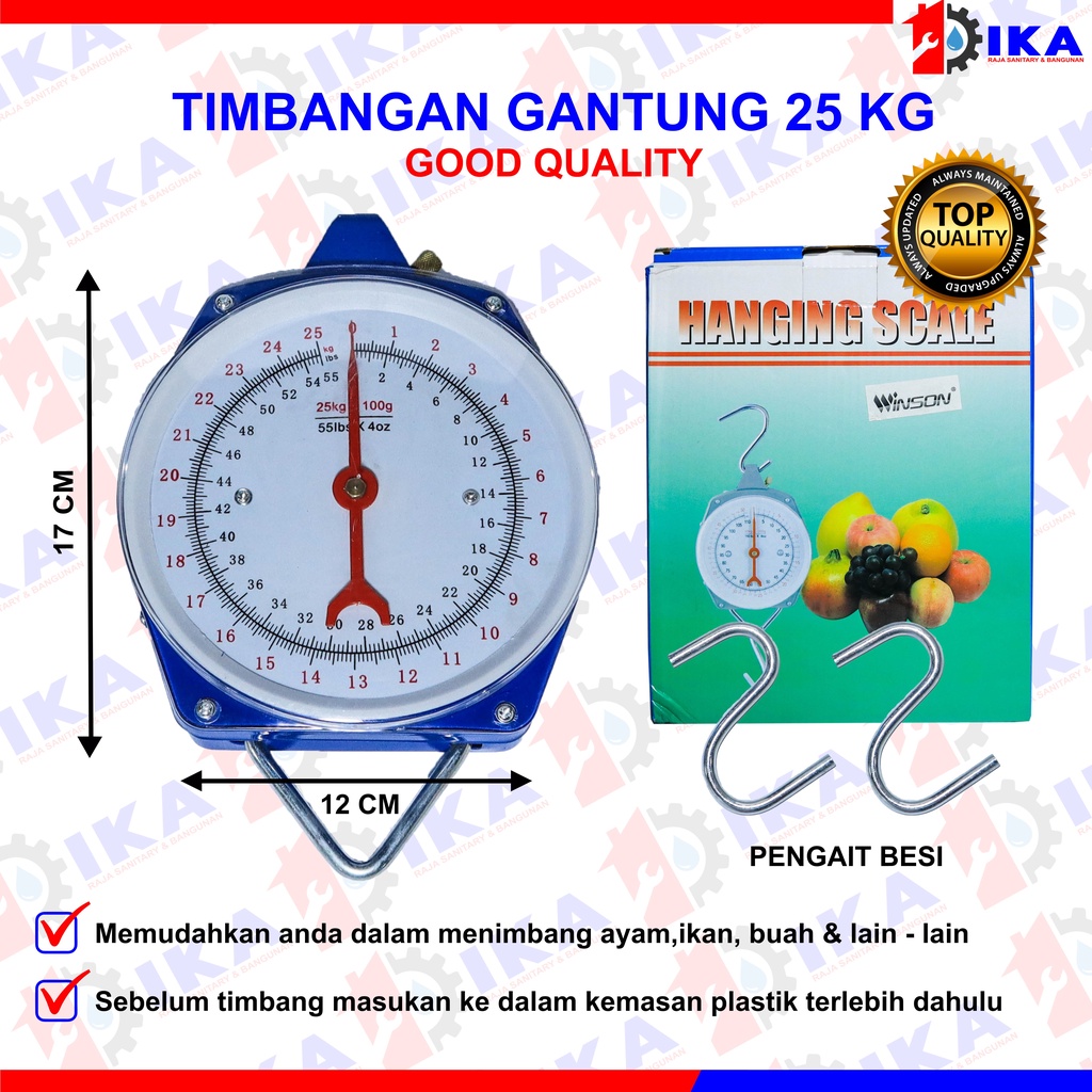 Timbangan Gantung Jarum Manual HANGING SCALE 25kg 50kg 100kg