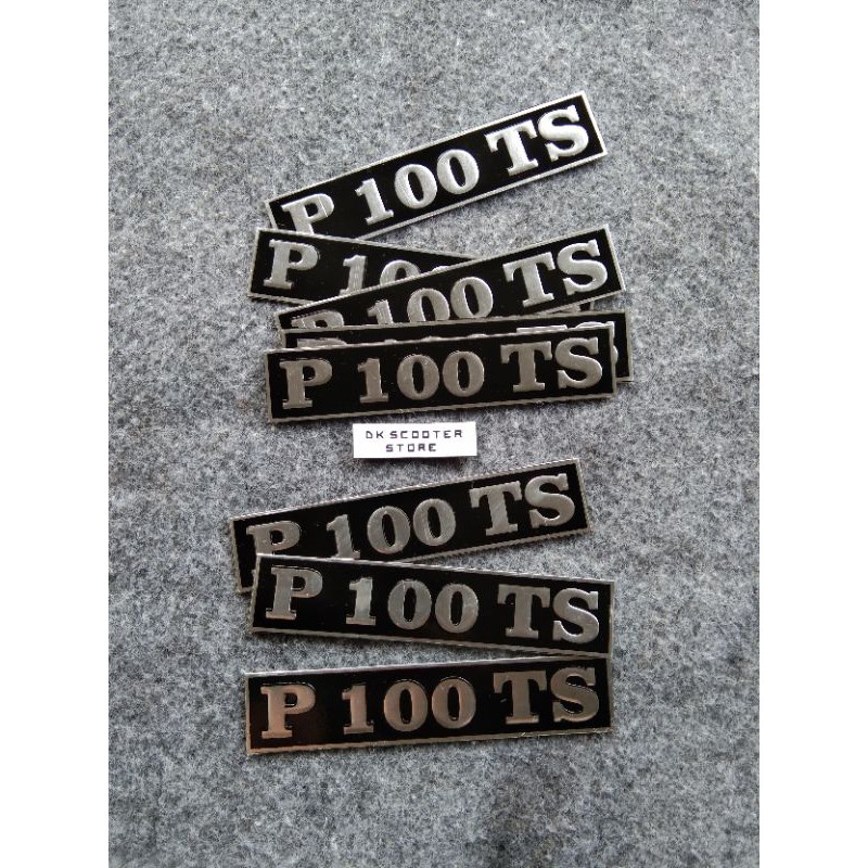 Vespa emblem plat P 100 TS almunium