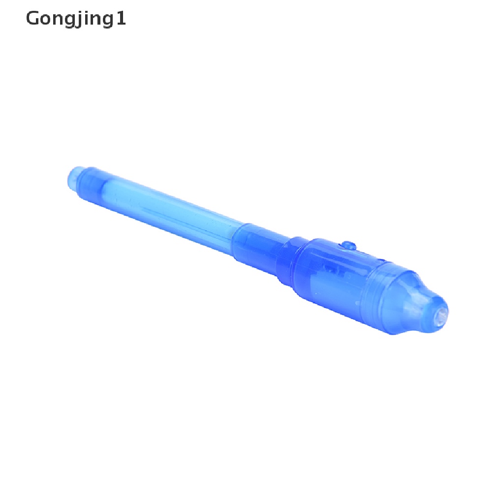 Gongjing1 Pen Spidol Tinta Invisible Dengan Lampu LED Ultra Violet