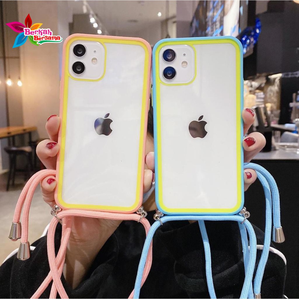 SOFTCASE SLINGCASE LANYARD TALI AURORA REALME C1 C2 5S 5 5I C3 6 NARZO PRO C20 C12 C25 BB2832