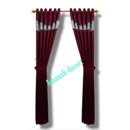 Gorden blackout import pariasi poni elegan gorden pintu dan jendela gorden bahan polos minimalis