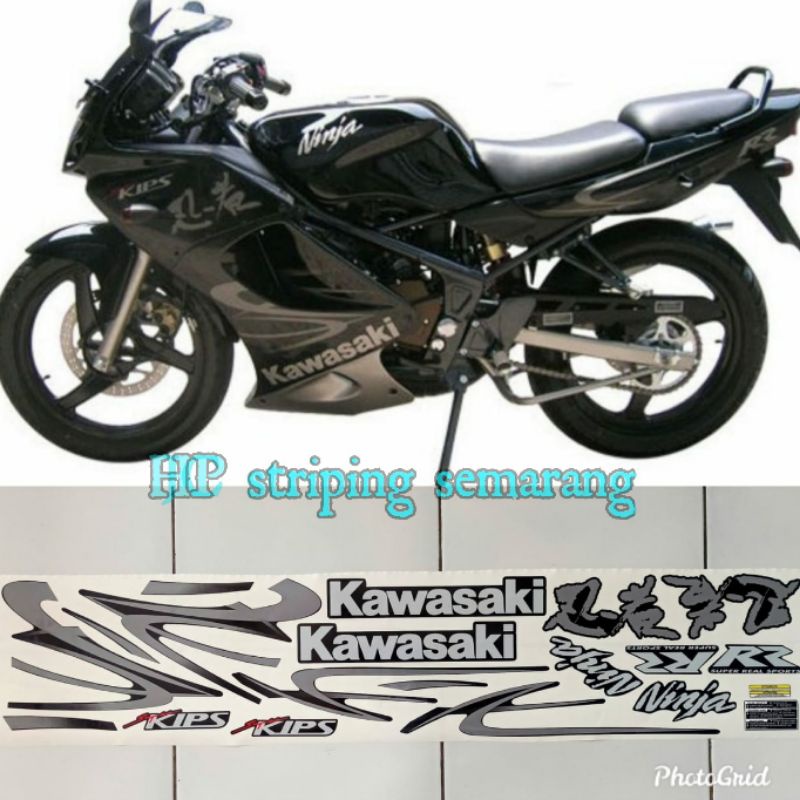 Striping Ninja RR th 2010 hitam
