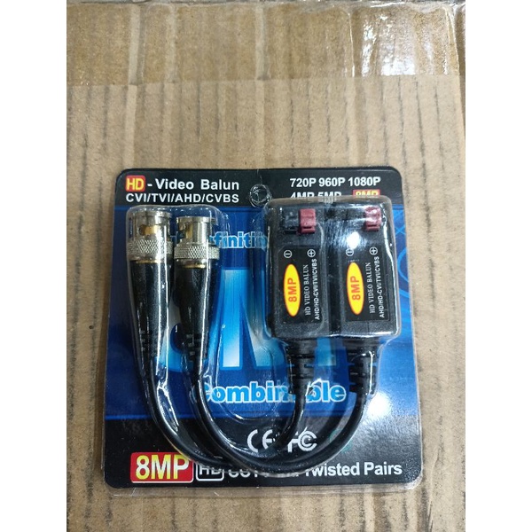 video balun cctv up to 8mp