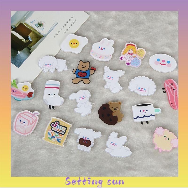 Korean Style Pin Brooch Bros Cute Aesthetic Karakter Akrilik TN