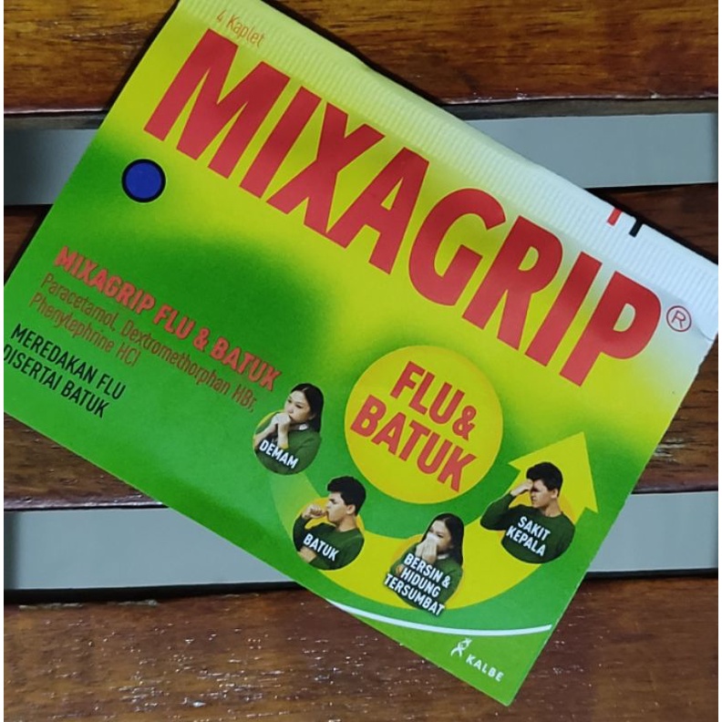 Mixagrip Flu &amp; Batuk 4 Tablet / Flu / Demam / Sakit Kepala / Hidung Tersumbat