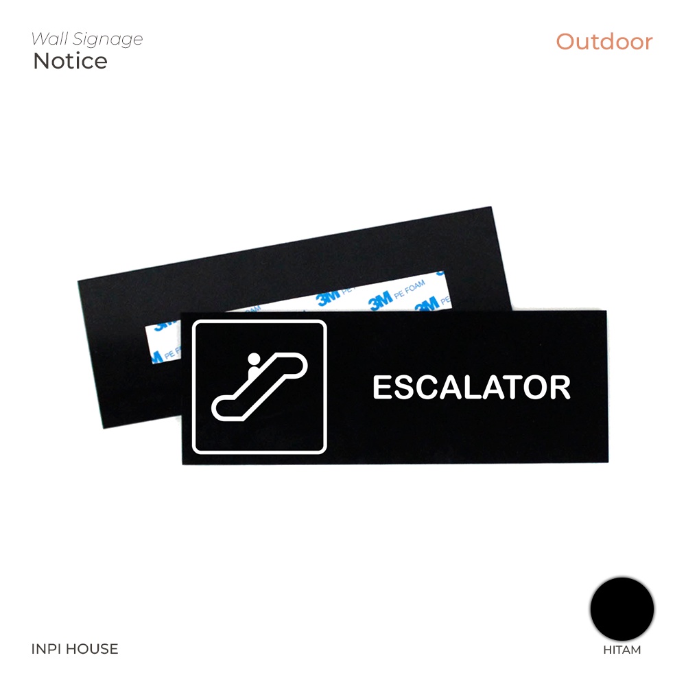 eskalator signage board - logo eskalator - escalator sign system