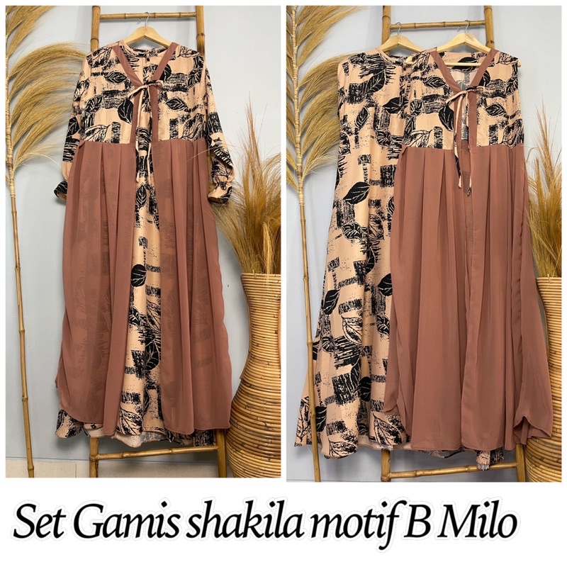 Dress Shakila Set Busui dan panjang