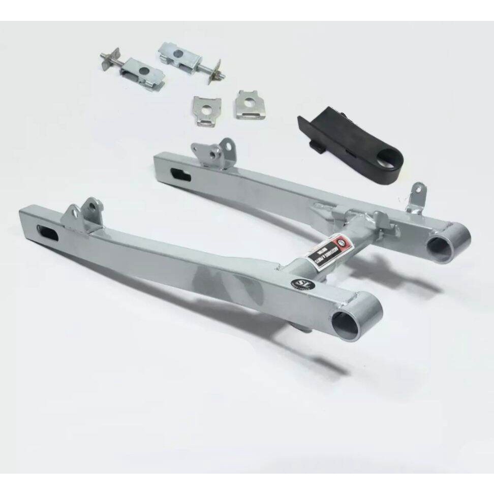 SWING ARM KAZE R SILVER STANDARD + KARET + SETELAN RANTAI TEBAL