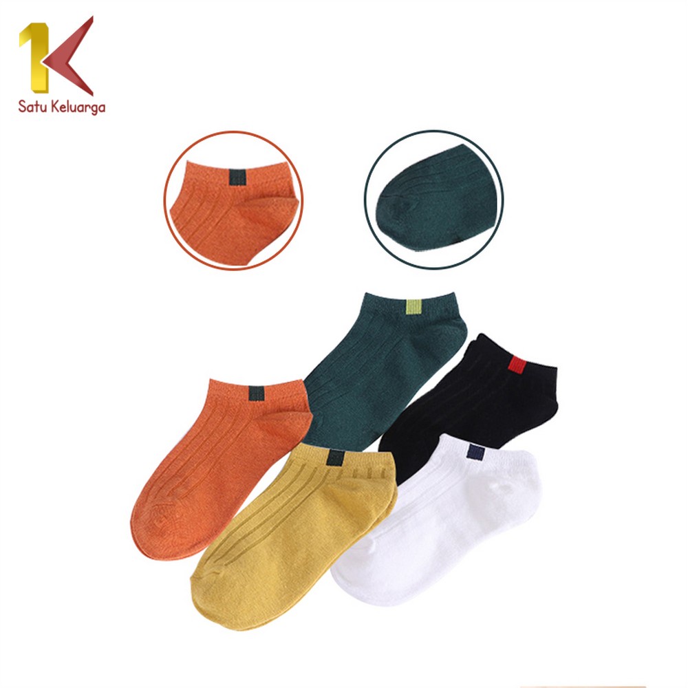 Satu Keluarga Kaos Kaki Semata Kaki Polos P55-P58 Kaos Kaki Pendek Dewasa / Kaos Kaki Ankle Wanita Motif-1