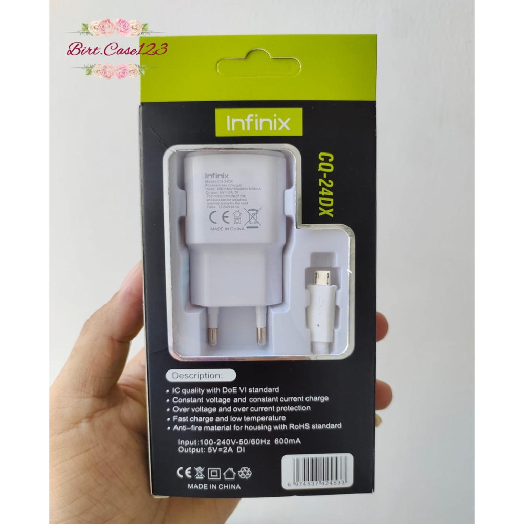 Charger Infinix 9V -2A Original Fast Charging Kabel Micro USB note 7 Note 8 hot 9 8 10 play BC5711