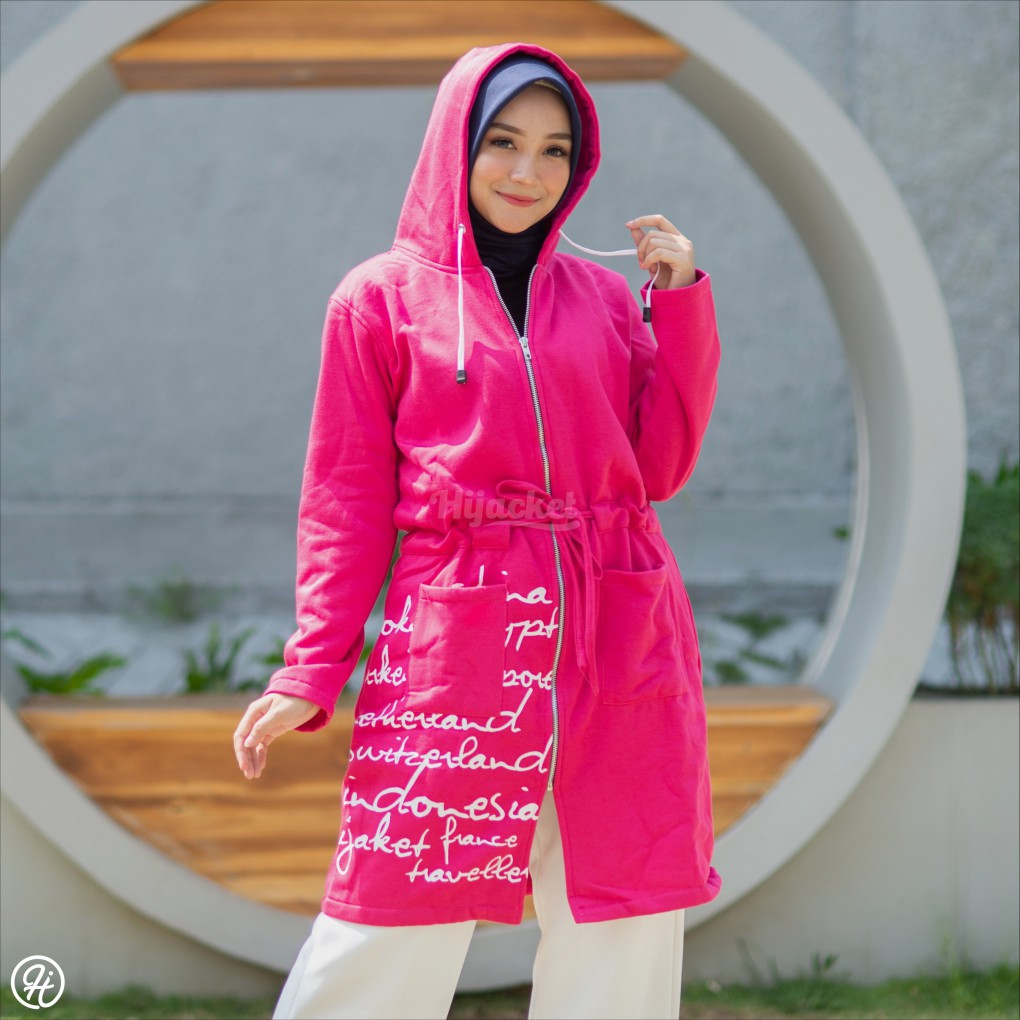 ‼️CUCI GUDANG‼️ Jaket Wanita HIJACKET URBANASHION ORIGINAL XXL hoodie panjang-3