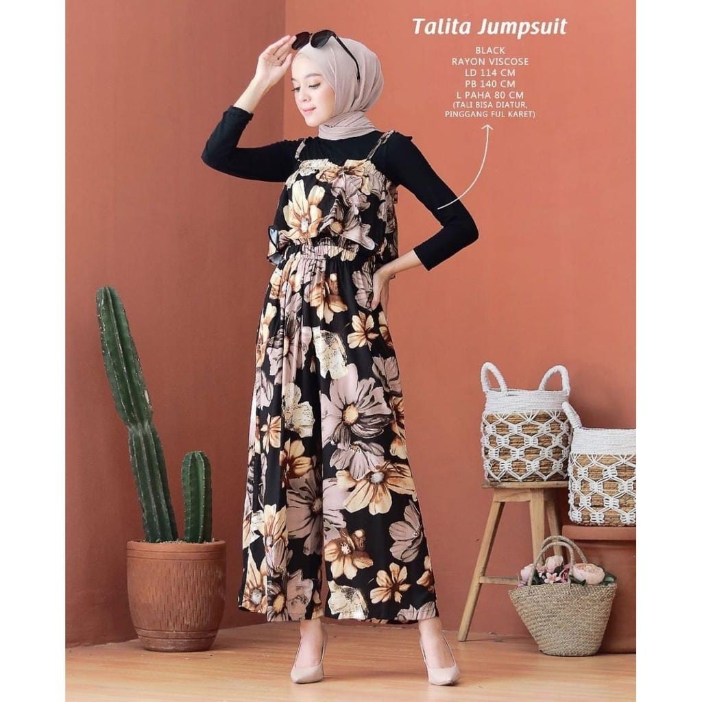 LETHA JUMPSUIT WANITA / TALITA JUMPSUIT / TEAMO JUMPSUIT