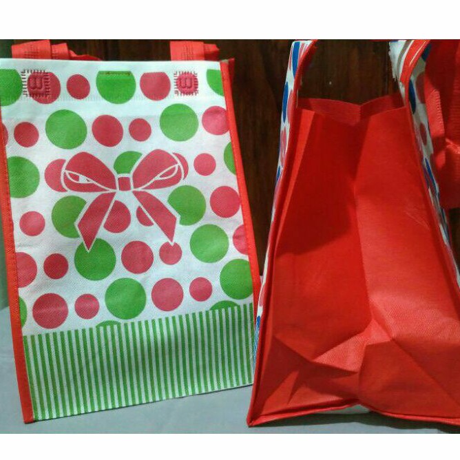 Goodie bag / Tas Kain / Tas Spunbond / Tote Bag / Tas Ultah Uk. 18x18x25-2