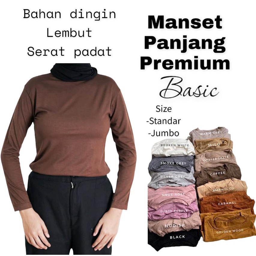 BEFAST - ZFS OOTD MAnset IKARI / MANSET LENGAN PANJANG PREMIUM BASIC / Inner Manset Daleman Kaos / Manset Lengan Panjang / Inner Kekiniaan Remaja Wanita / Terbaru / Terlaris / Termurah