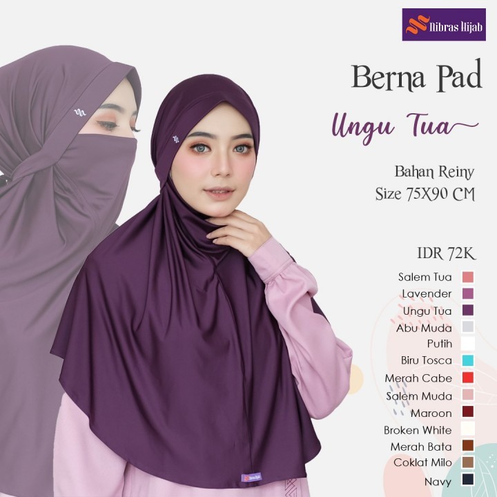 NIBRAS HIJAB BERNA PAD HIJAB MASKERMUSLIMAH