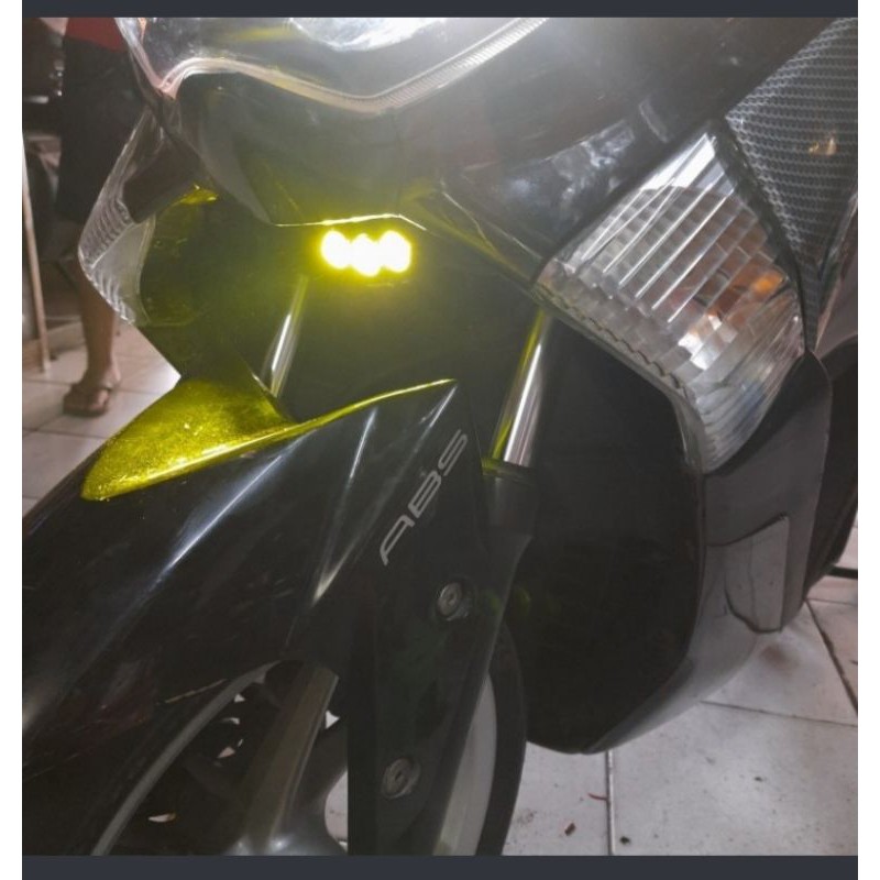 lampu tembak OWL 3 mata kucing kabut motor NMAX AEROX ADV PCX XMAX DLL