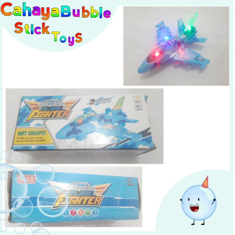 mainan pesawat model tempur berlampu