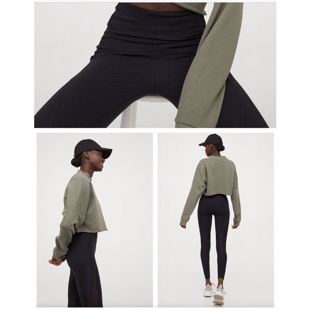 H&M Women’s - Pullover / T-Shirt Crop Top Lengan Panjang