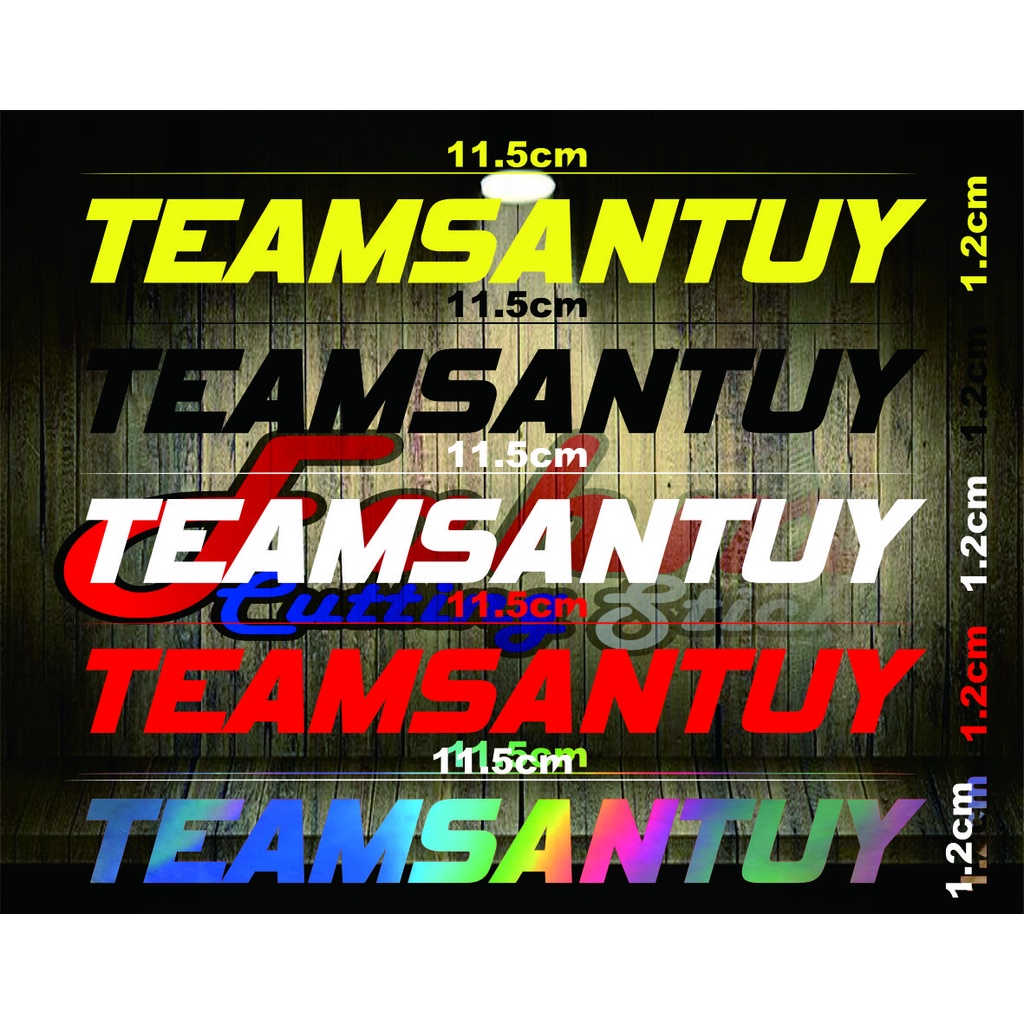 sticker team santuy
