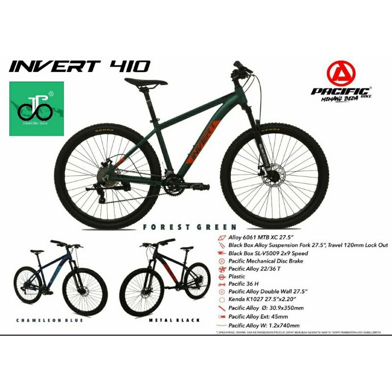 Sepeda MTB 27.5" Pacific Invert 410