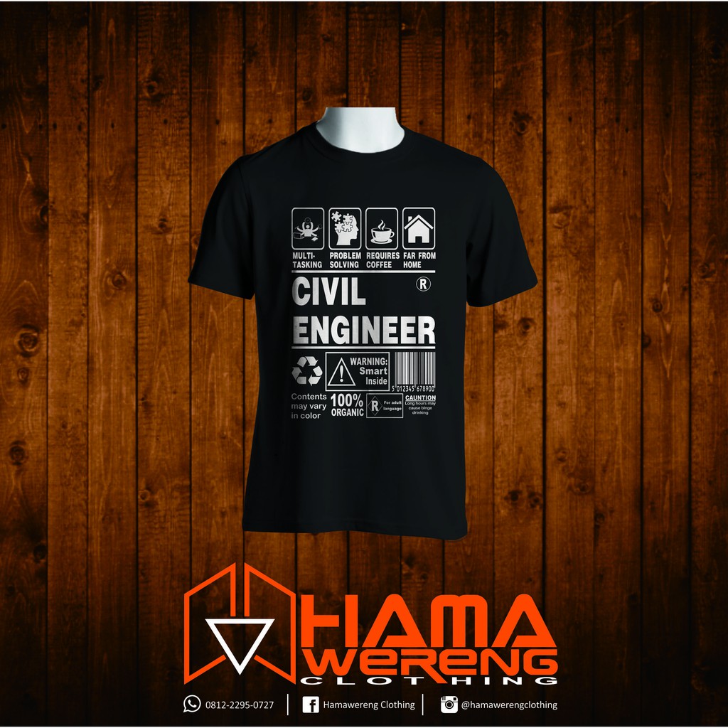 BAJU KAOS PROFESI KAOS KEREN KAOS KERJA KAOS TEKNIK SIPIL