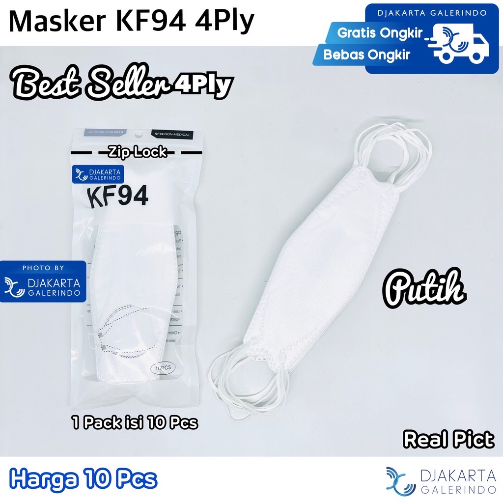 Masker KF94 Murah 4Ply Pack 10Pcs