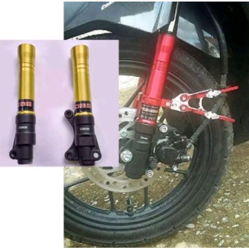 SHOCK TABUNG DEPAN BOTTOM SHOCK DEPAN VARIASI FAST BIKES FULL CENSI MOTOR HONDA/YAMAHA MATIC