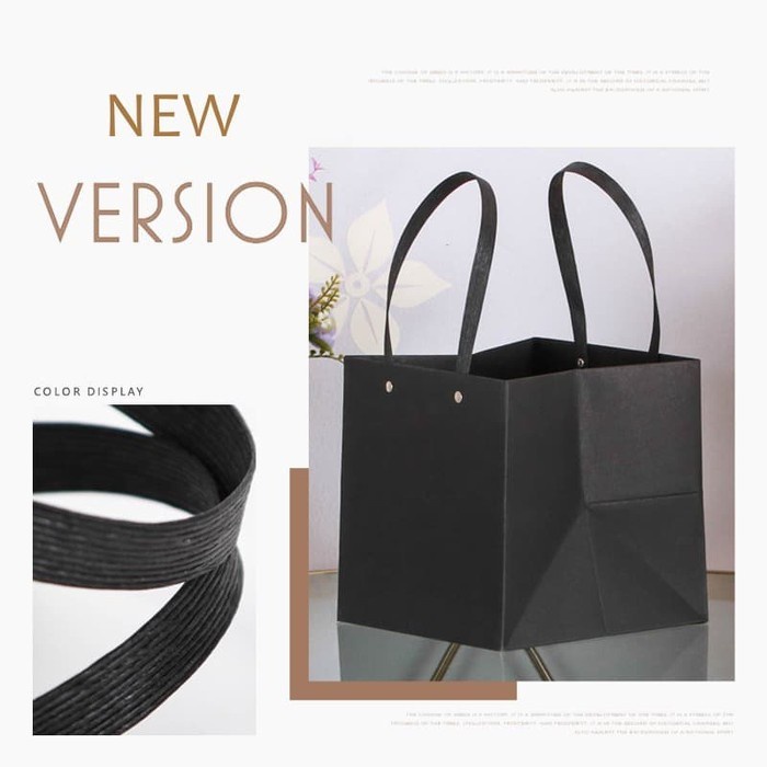 

READY COD Kantong Kotak 25x25cm Kantong Hadiah Serbaguna Tb Bag Kado - Hitam GRATIS ONGKIR
