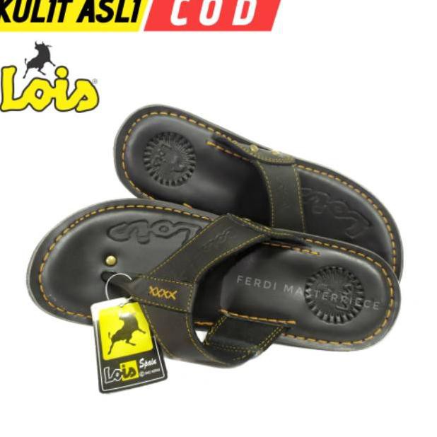  CODE HD396 Sandal  Kulit Pria  LOIS  Sandal  Casual Pria  