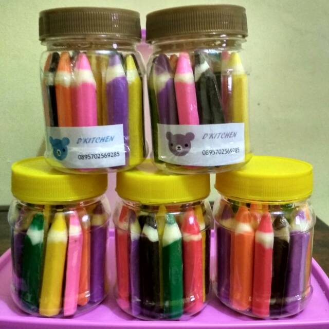 

Cokelat pensil toples mini
